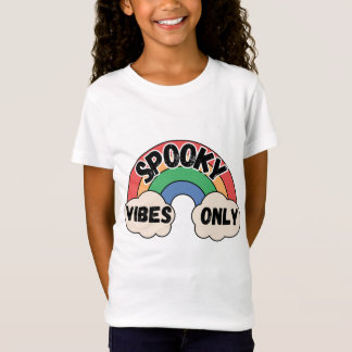Kinder Spooky Vibes regenboog alleen peuter Hallow T-shirt