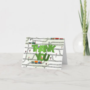 Kinder spoorwegen bedankkaart