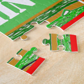 Kinder sport Baseball Puzzle Personalized Gift Legpuzzel (Zijkant)