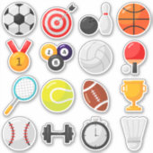 Kinder sportuitrusting sticker (Voorkant)