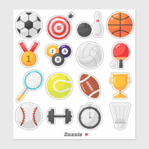 Kinder sportuitrusting sticker