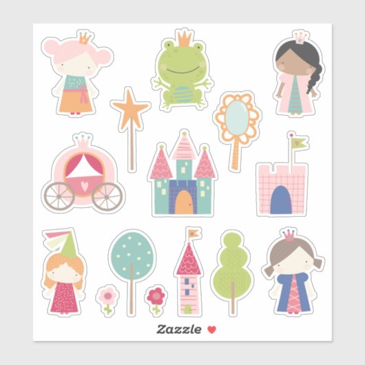 Kinder sproeiers Princesses Sticker (Vel)