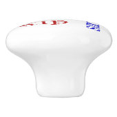 Kinder sprongspaak skip lachen keramische knop (Zijkant)