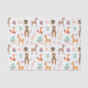 Kinder stekelbosdieren Porcupine Deer Brown Beer Tissuepapier