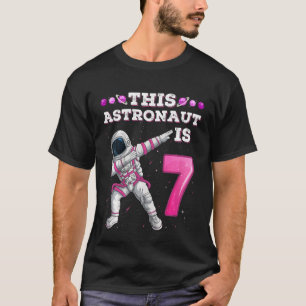 Kinder stervende astronaut 7 jaar oud meisje SpA T-shirt