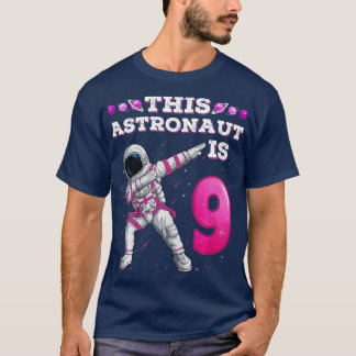 Kinder stervende astronaut 9 jaar oud meisje SpA T-shirt