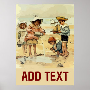 Kinder stijl poster