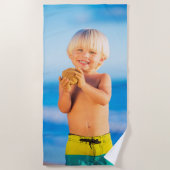Kinder strandlaken met aangepaste foto (Voorkant)