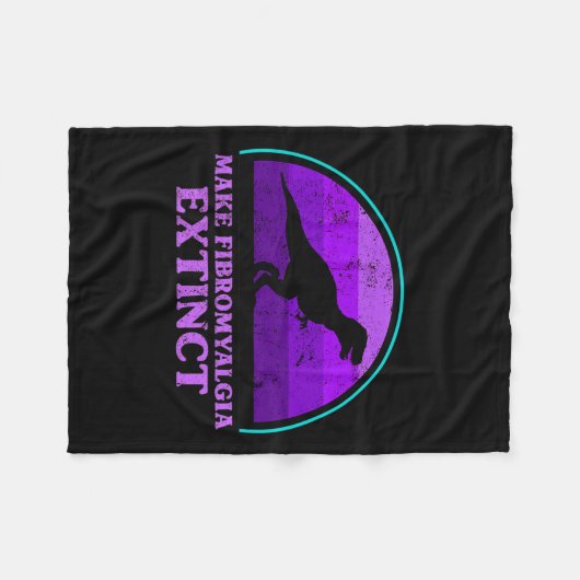 Kinder T Rex Dino maken fibromyalgie uitgestorven Fleece Deken (Voorkant (Horizontaal))