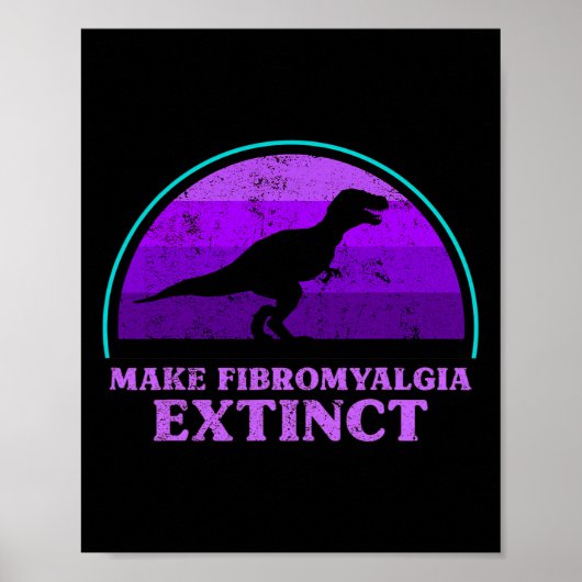 Kinder T Rex Dino maken fibromyalgie uitgestorven  Poster (Voorkant)
