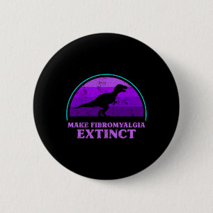 Kinder T Rex Dino maken fibromyalgie uitgestorven Ronde Button 5,7 Cm