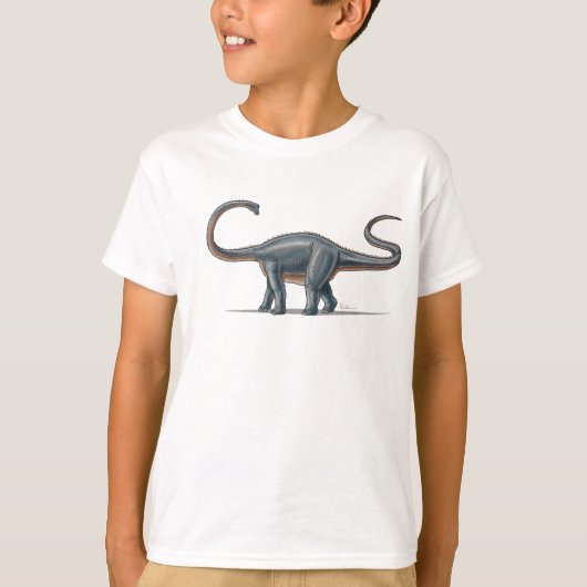 Kinder T-shirt Apatosaurus Dinosaur (Voorkant)