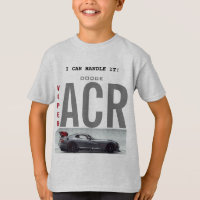 KINDER T-SHIRT GRAY KLEUR "DODGE VIPER THEME"