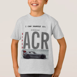 KINDER T-SHIRT GRAY KLEUR "DODGE VIPER THEME"