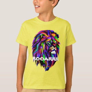 Kinder T-shirt, leeuwen brullen T-shirt