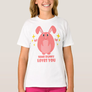Kinder T-shirt met een knuffelkonijn
