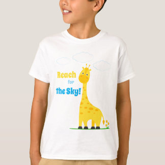 Kinder T-shirt met een leuk giraffe