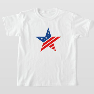 Kinder T-shirt met patriottische ster