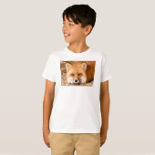 Kinder T-shirt met Red Fox (Voorkant volledig)