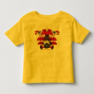 Kinder T-shirt met roodrode baron