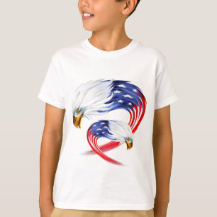 Kinder T-Shirt-Patriotic Eagle T-shirt