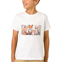 Kinder T-Shirt voor Dieren - Vos en Uil