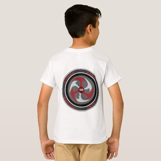 Kinder T-shirt zonder tong (Achterkant volledig)