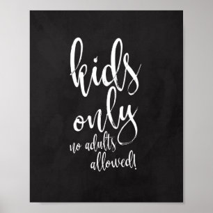 Kinder Tafelbord 8x10 voor bruiloft Poster