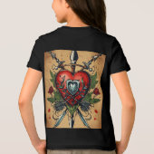 Kinder Tattoo Hart T-Shirt (Achterkant)