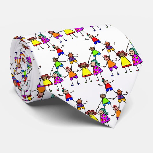 Kinder teamwerk stropdas (Opgerold)