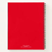 Kinder Teddy Bear-kerstkleuring Notitieboek (Achterkant)