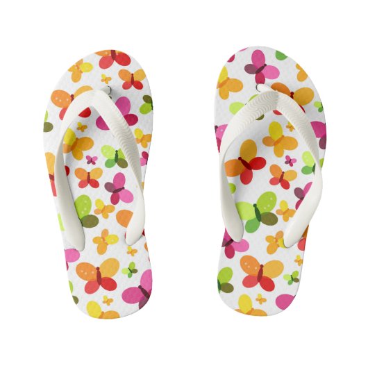 Kinder Teenslippers-Butterflies Kinder Teenslippers (Voetbed)