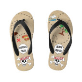 Kinder Teenslippers Pirate Kaart (Voetbed)