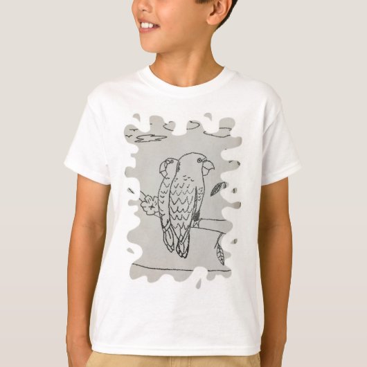 Kinder tekening Aangepast T-shirt (Voorkant)