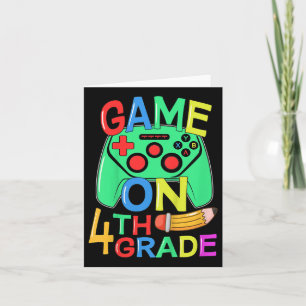 Kinder terug naar school Videogamer 4e Grade aan Kaart