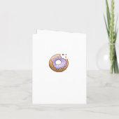 Kinder theepartijuitnodiging met bunny en donuts (Achterkant)