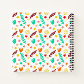 Kinder thema tropische botanische kleurrijke patro notitieboek (Achterkant)