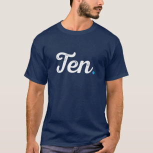 Kinder Tiende verjaardag Tiende Ventiende Kinderen T-shirt