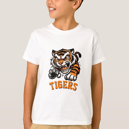 Kinder tijgers t-shirt (Voorkant)