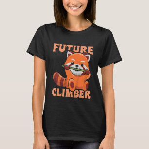 Kinder toekomst klimmer citaat voor een rode panda t-shirt