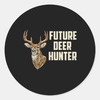 Kinder Toekomstige Hertenjager Daddy's Hunting Bud Ronde Sticker