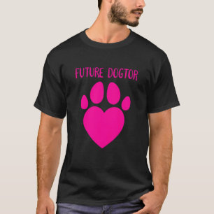 Kinder Toekomstige hond Veterinarian Vet Dog T-shirt