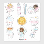 Kinder Tooth Fairy Sticker (Vel)