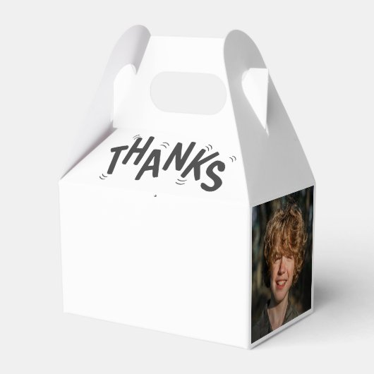 Kinder Trampoline Verjaardagsfeestje Dank u Bedankdoosjes (Achterkant)