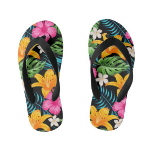 Kinder Tropical Print Teenslippers