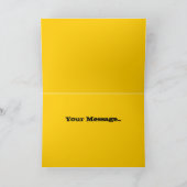 Kinder Trucks - Custom Yellow Digger Happy Birthda Kaart (Binnen)