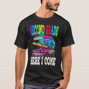 Kinder tweede klas hier kom ik Monster Truck Dinos T-shirt