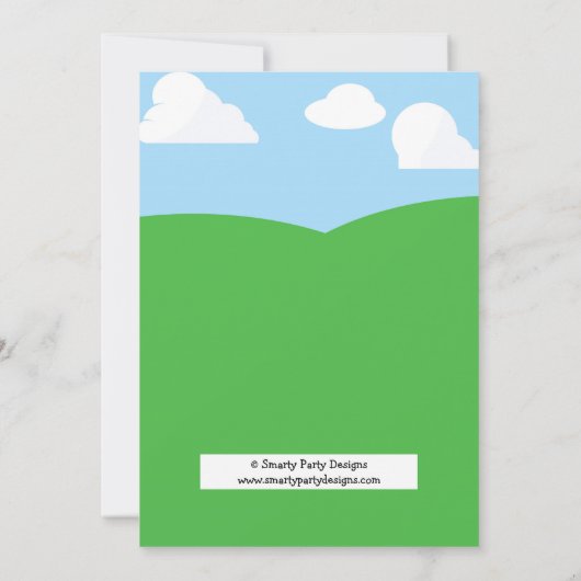 Kinder uitnodiging tot het indienen van barnyard B (Achterkant)