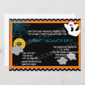 Kinder uitnodiging voor Halloween (Voorkant / Achterkant)