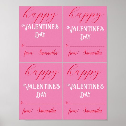 Kinder Valentijn Afdrukbare Custom Print of Downlo (Voorkant)